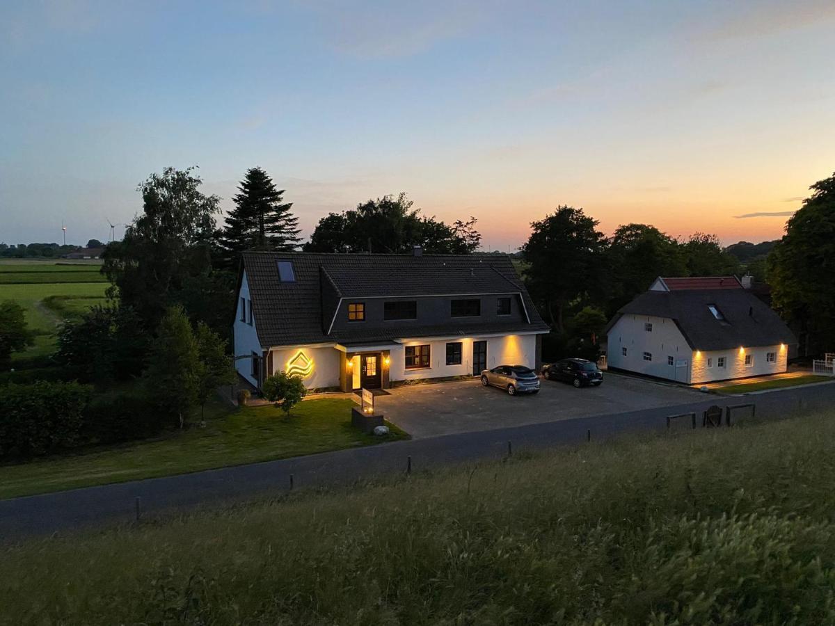 Ferienwohnung Skandi Hütte mit Sauna Butjadingen Exterior foto