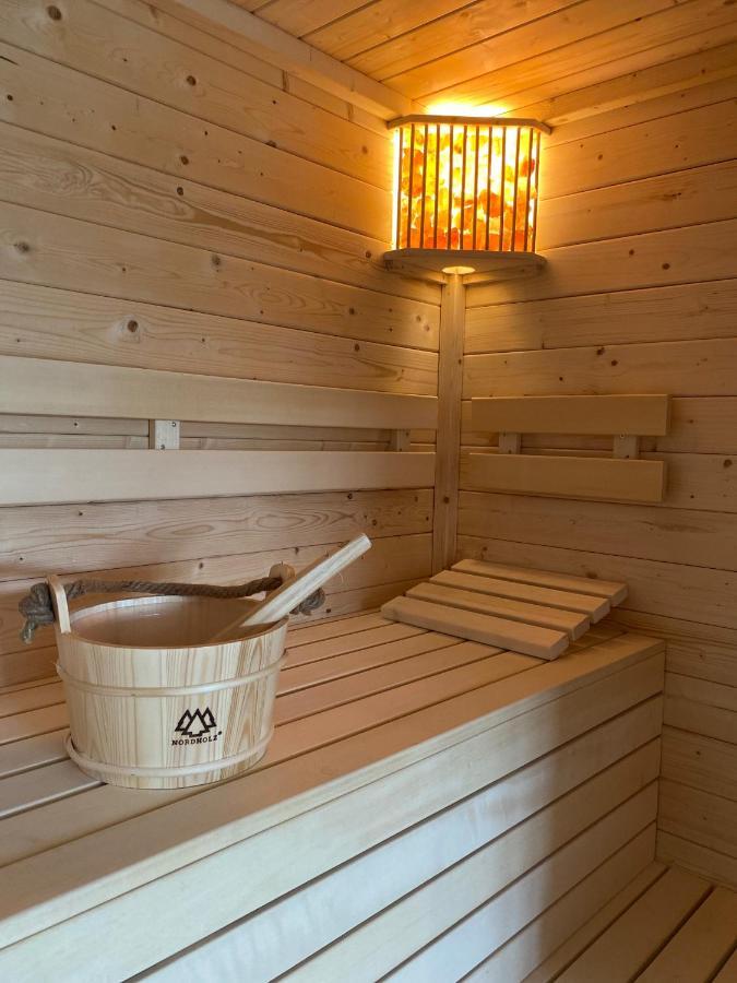 Ferienwohnung Skandi Hütte mit Sauna Butjadingen Exterior foto